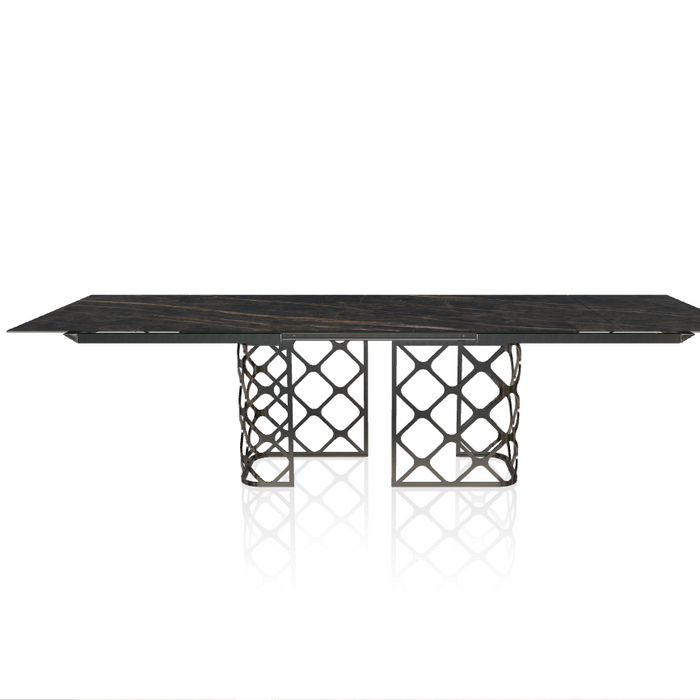 Majesty Extendable Rectangular Marble/Ceramic Table