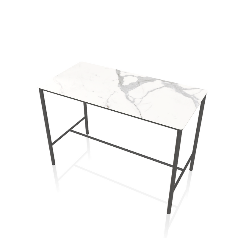 Moon Rectangular Marble/Ceramic Outdoor High Table - MyConcept Hong Kong
