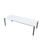 Mirage Extendable Rectangular Crystal Table - MyConcept Hong Kong