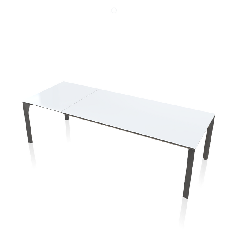 Mirage Extendable Rectangular Crystal Table - MyConcept Hong Kong