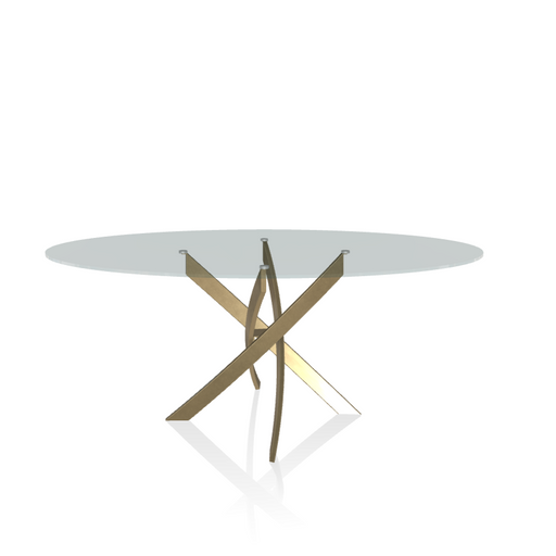 Barone Elliptical Crystal Table - MyConcept Hong Kong