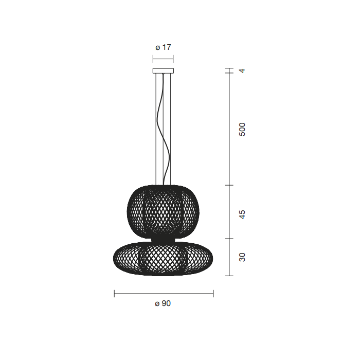 ANWAR COMBI (Top 45 / Bottom 30) Suspension Lamp - MyConcept Hong Kong