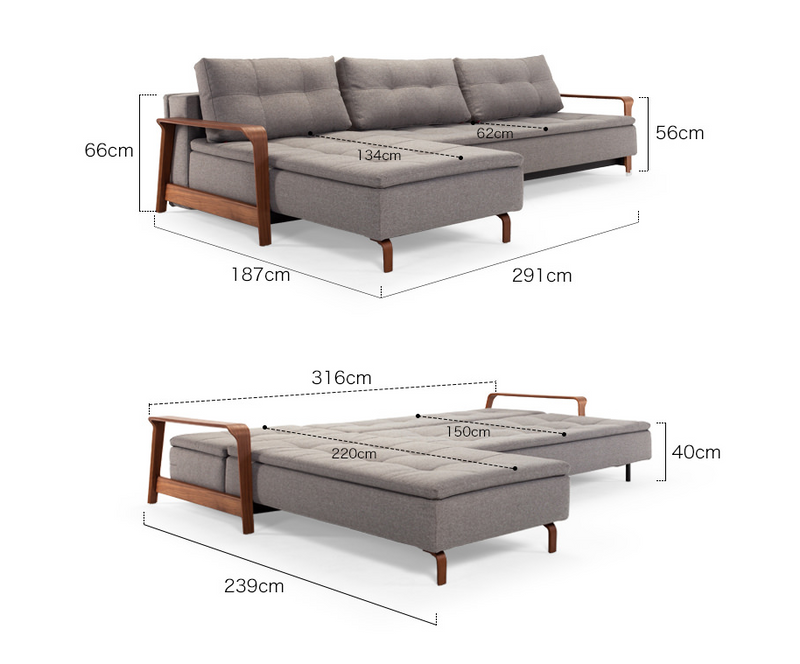 RAN L-Shape Sofa Bed - MyConcept Hong Kong