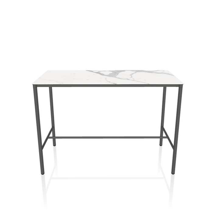 Moon Rectangular Marble/Ceramic Outdoor High Table