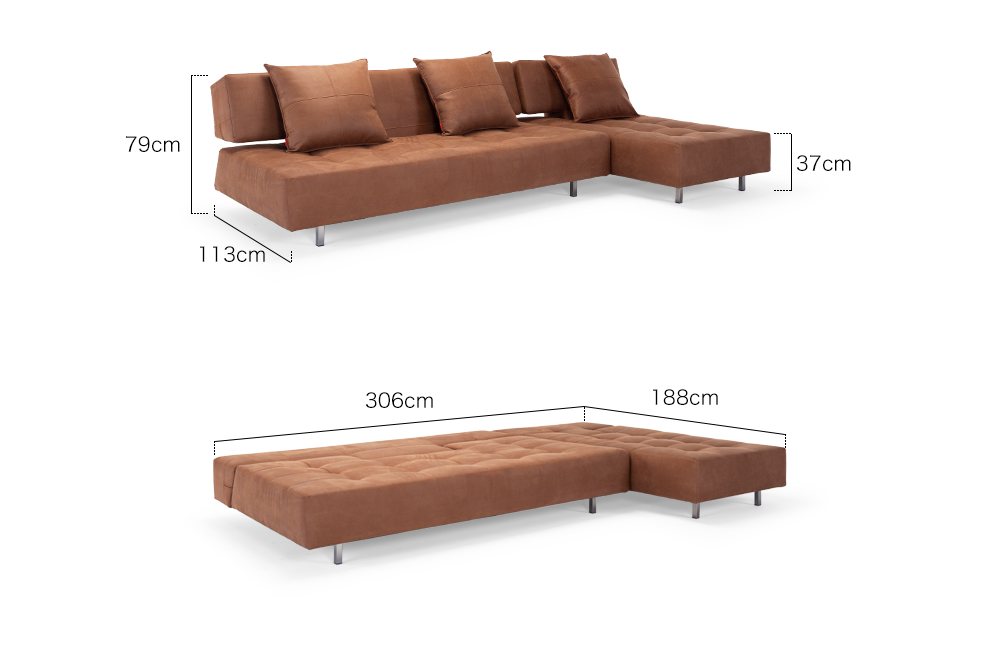 LONG HORN Corner Sofa Bed