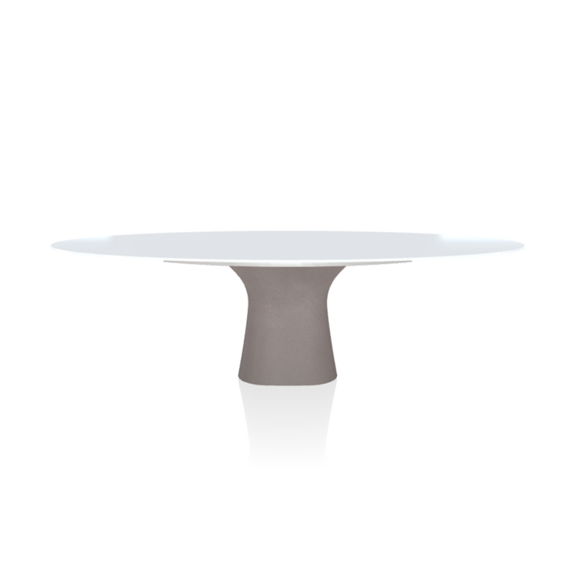 Podium Elliptical Crystal Table - MyConcept Hong Kong