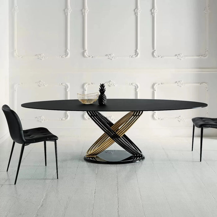 Fusion Elliptical Wood Table