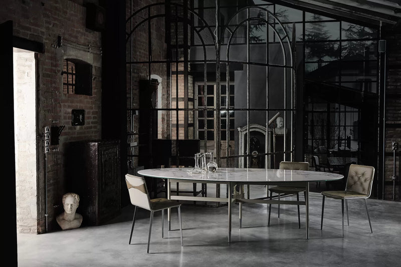Glamour Elliptical Marble Table - MyConcept Hong Kong