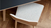 SM 807 Dining Chair Wooden Legs (Upholstered Shell) - MyConcept Hong Kong