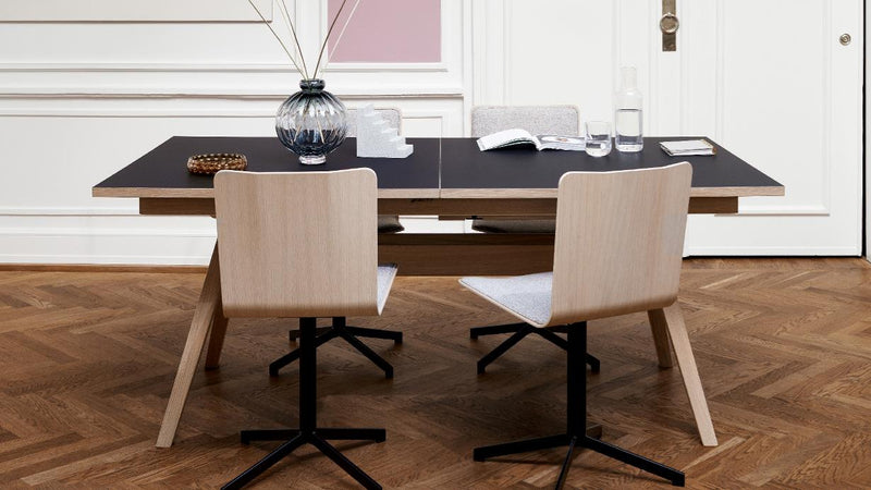 SM 803 Dining Chair Black Steel Base (Upholstered Shell) - MyConcept Hong Kong