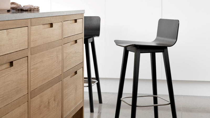 SM 808 Counter Stool Wooden Legs - MyConcept Hong Kong