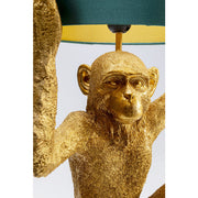 Table Lamp Animal Holding Monkey Gold 57cm - MyConcept Hong Kong
