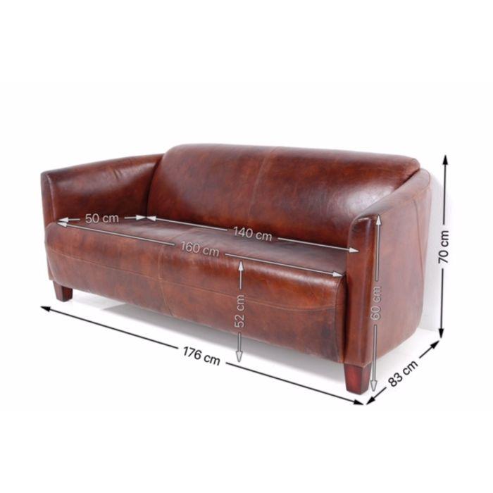 Sofa Cigar Lounge 3-Seater - MyConcept Hong Kong