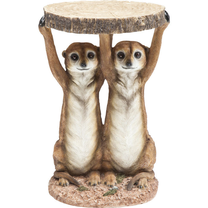 Side Table Animal Meerkat Sisters Ø33cm - MyConcept Hong Kong