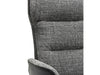 Swivel Armchair with Stool Ohio Salt and Pepper - MyConcept Hong Kong