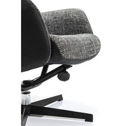 Swivel Armchair with Stool Ohio Salt and Pepper - MyConcept Hong Kong
