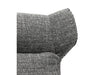 Swivel Armchair with Stool Ohio Salt and Pepper - MyConcept Hong Kong