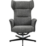 Swivel Armchair with Stool Ohio Salt and Pepper - MyConcept Hong Kong