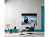 Swivel Armchair with Stool Ohio Salt and Pepper - MyConcept Hong Kong
