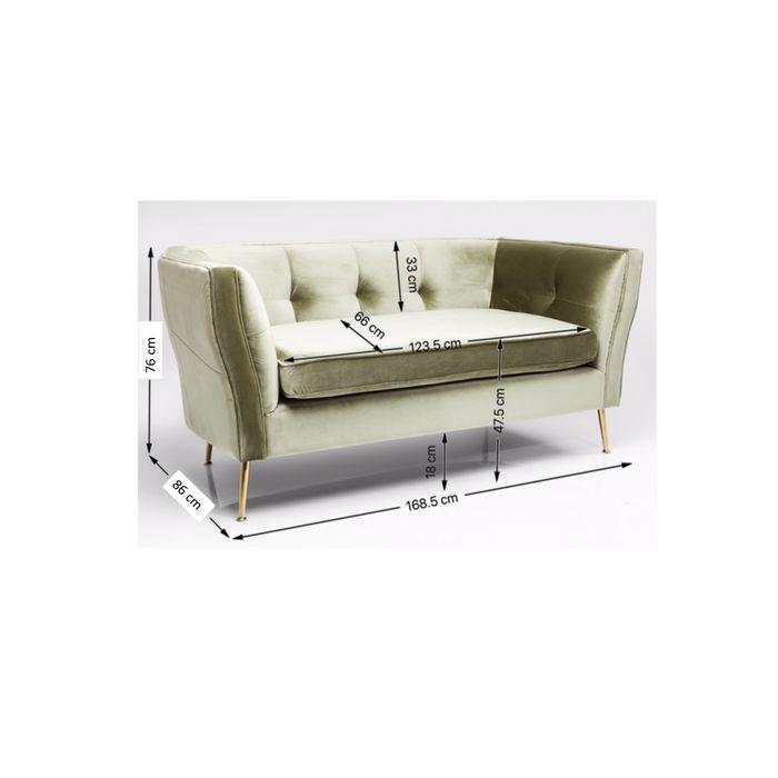 Sofa Rimini 2-Seater Green - MyConcept Hong Kong