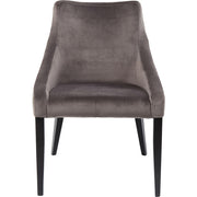 Chair Black Mode Velvet Grey - MyConcept Hong Kong