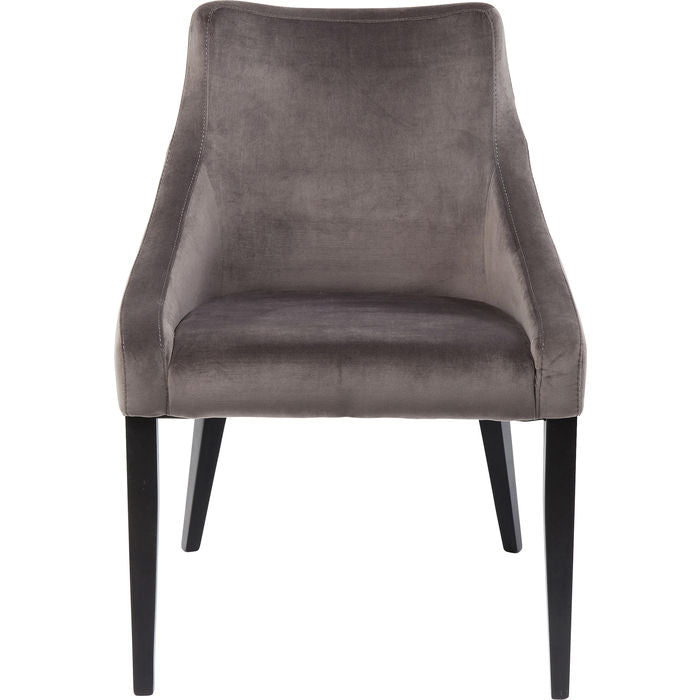 Chair Black Mode Velvet Grey - MyConcept Hong Kong