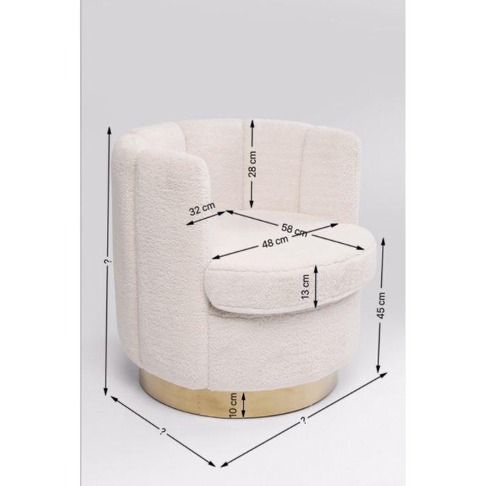 Armchair Silhouette Fur - MyConcept Hong Kong