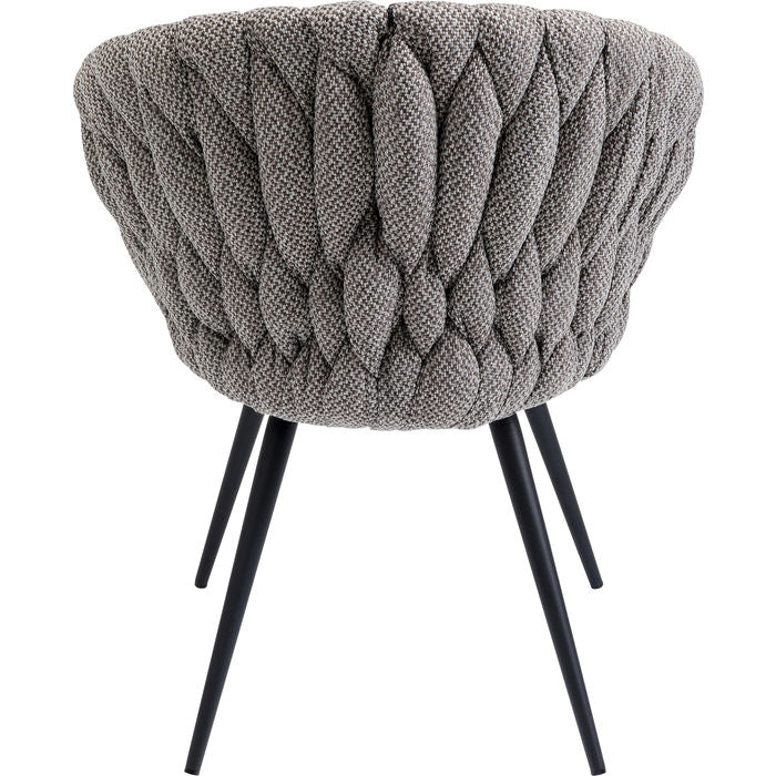 Chair with Armrest Knot Tweed - MyConcept Hong Kong