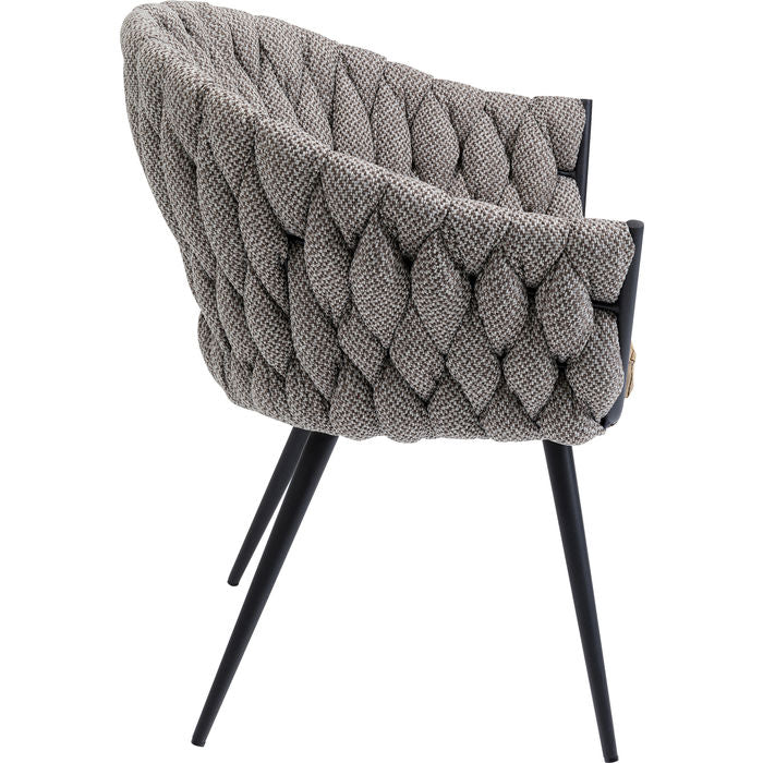 Chair with Armrest Knot Tweed - MyConcept Hong Kong