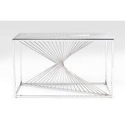 Console Laser silver/clear glass 120x40 - MyConcept Hong Kong