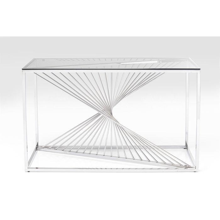 Console Laser silver/clear glass 120x40 - MyConcept Hong Kong