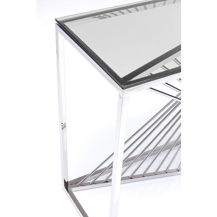 Console Laser silver/clear glass 120x40 - MyConcept Hong Kong