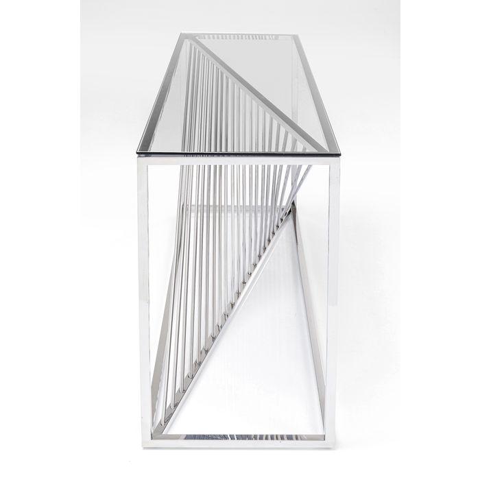 Console Laser silver/clear glass 120x40 - MyConcept Hong Kong