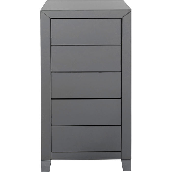 High Dresser Luxury Push 5 Drawers Grey - MyConcept Hong Kong