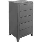 High Dresser Luxury Push 5 Drawers Grey - MyConcept Hong Kong