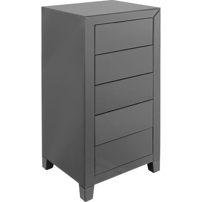 High Dresser Luxury Push 5 Drawers Grey - MyConcept Hong Kong