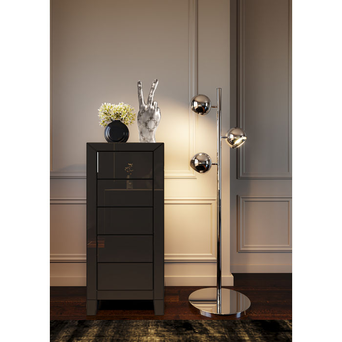 High Dresser Luxury Push 5 Drawers Grey - MyConcept Hong Kong