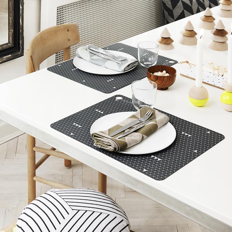 Placemats Grey Line - 2 pcs - MyConcept Hong Kong