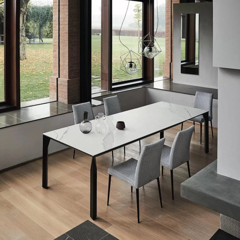 Mirage Extendable Rectangular Marble/Ceramic Table - MyConcept Hong Kong