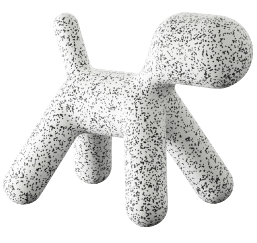Puppy Abstract plastic dog medium