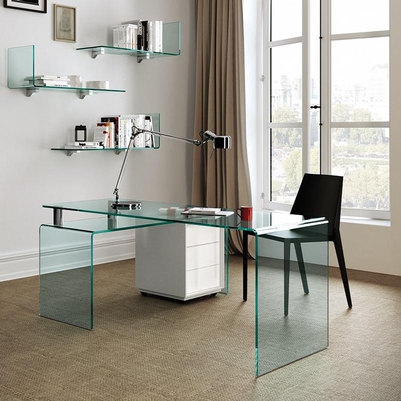 Rialto Isola Glass desk - MyConcept Hong Kong