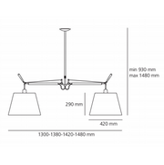 TOLOMEO BASCULANTE SUSPENSION 2 ARMS - MyConcept Hong Kong