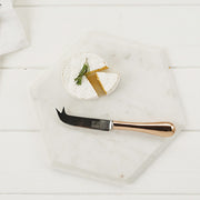 Hexagonal Marble Board with Copper Cheese Knife - MyConcept Hong Kong