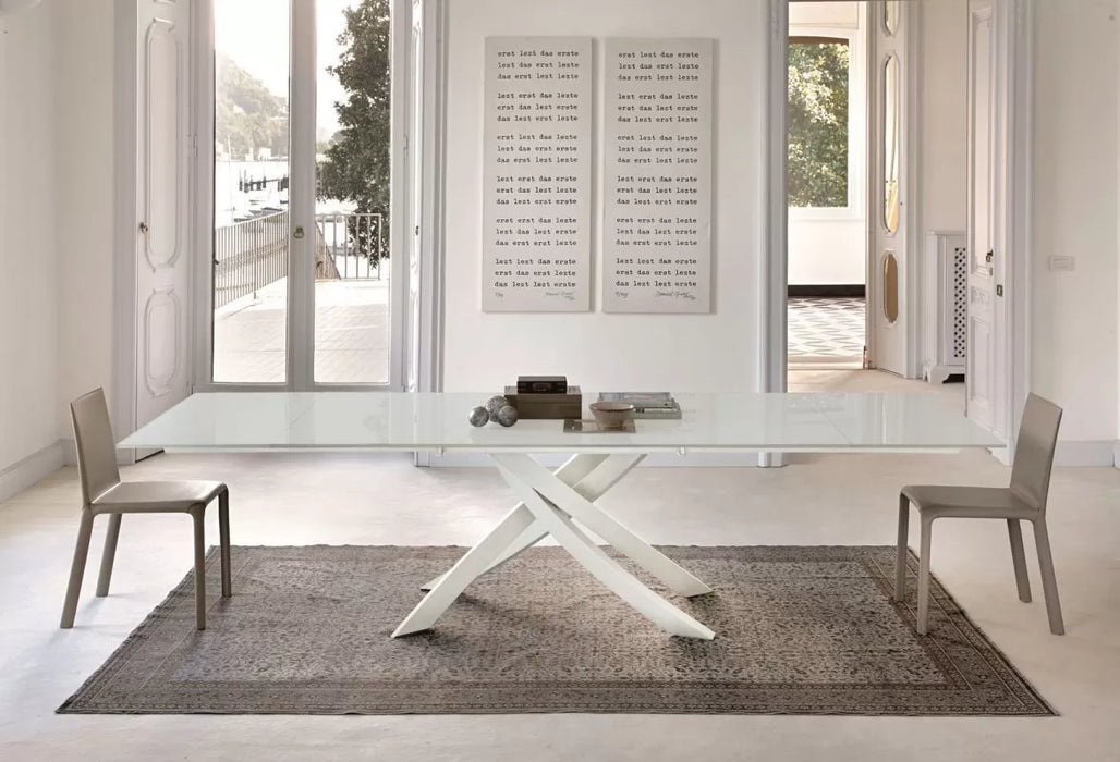 Artistico Extendible Rectangular Crystal Table - MyConcept Hong Kong