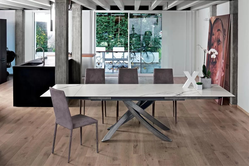 Artistico Extendable Rectangular Marble/Ceramic Table - MyConcept Hong Kong