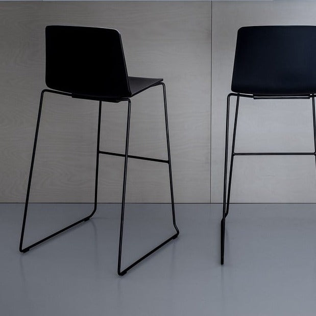 RAMA (HIGH BACK) Counter Stool on Sled Base - MyConcept Hong Kong