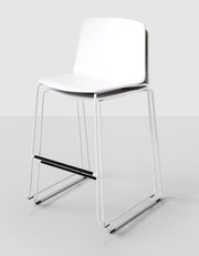 RAMA (HIGH BACK) Bar Stool on Sled Base - MyConcept Hong Kong