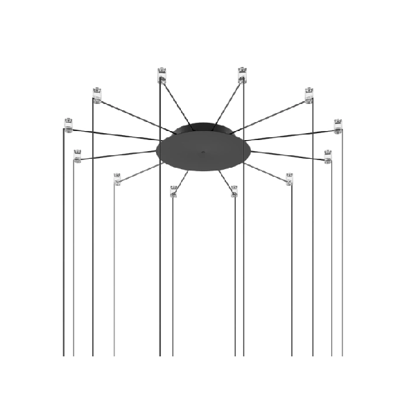 12 Lights Radial Cluster - MyConcept Hong Kong