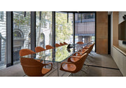 ELEPHANT Swivel Trestle Chair - Hide Upholstered Seat - MyConcept Hong Kong