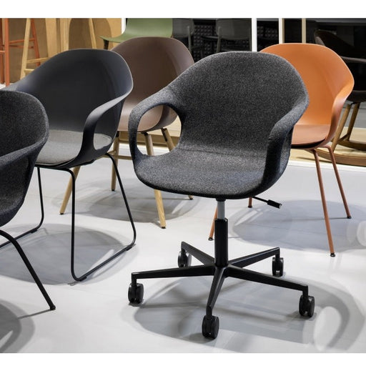 ELEPHANT Chair 5 Spoke Base with Castors - Fabric Upholstered Seat - MyConcept Hong Kong